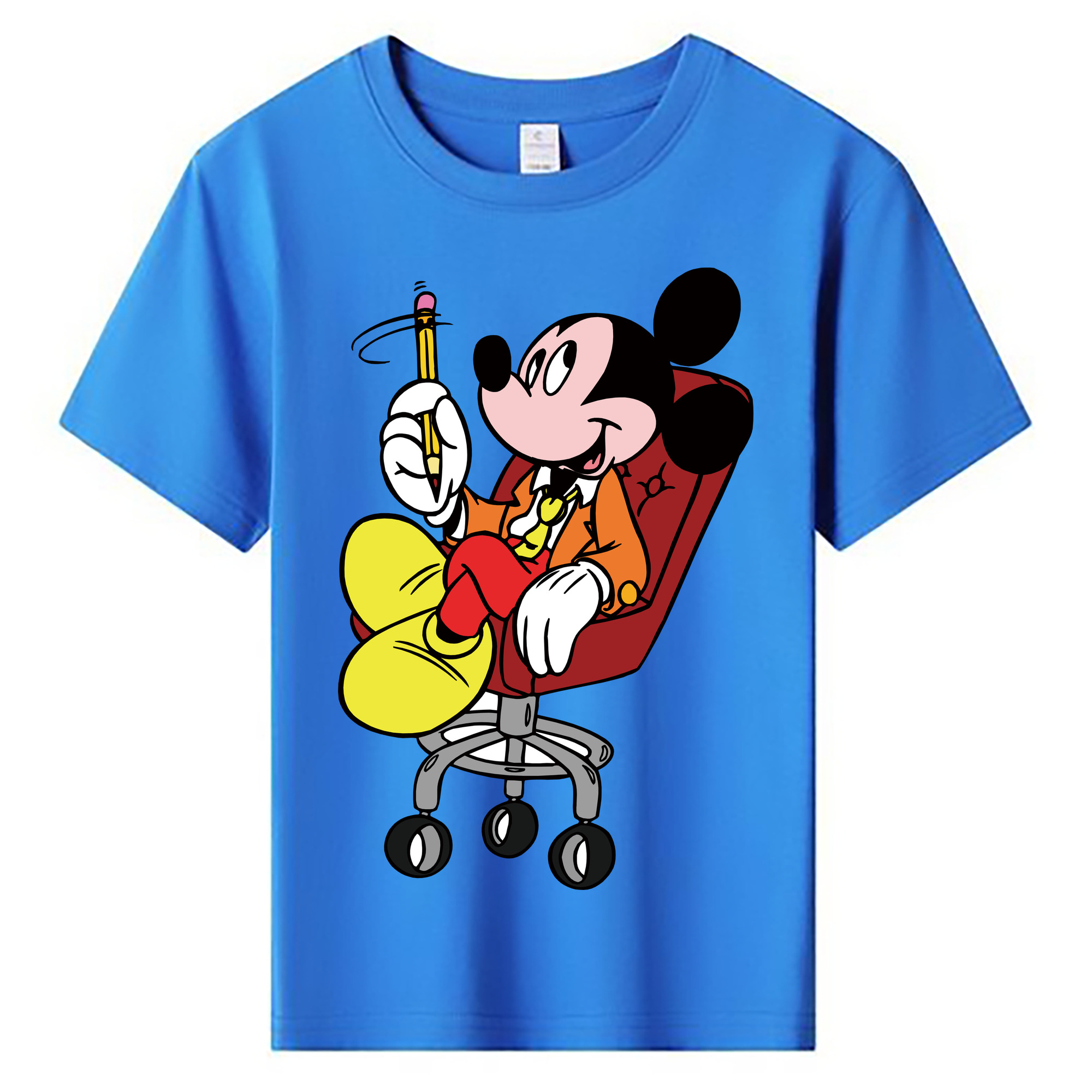 ミッキーマウス Mickey Mouse 綿100％キッズTシャツ（フロントプリント）
